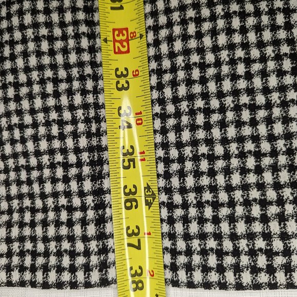 Calvin Klein Women's Geo-Print Jacquard Compression Dress (8, White/Black) - Picture 2 of 8